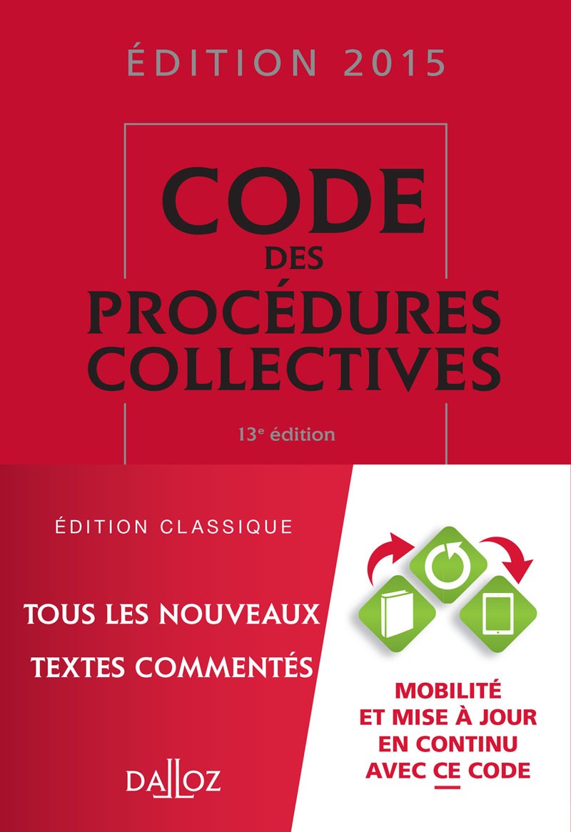 Procédures d’appel et procédures collectives